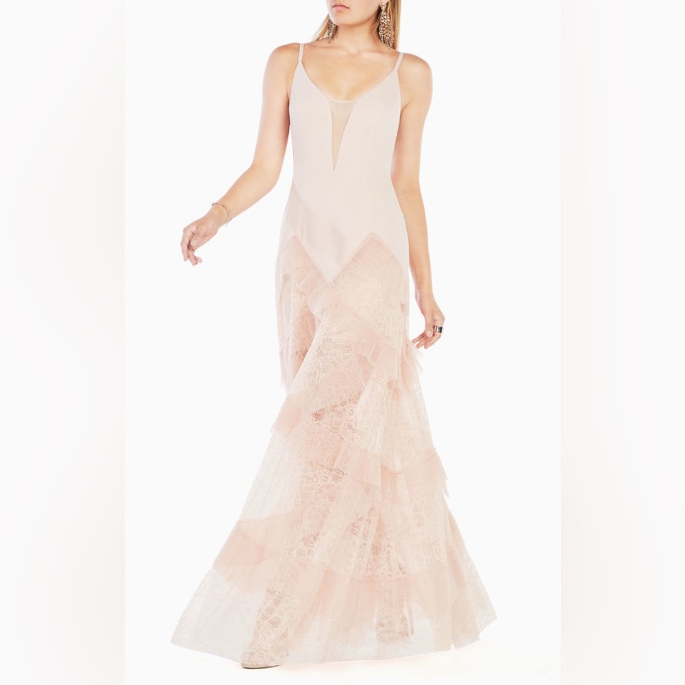 BCBG Avaline Pleated Skirt Gown